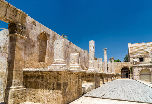 Details of Roman Theater in Amman