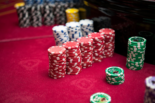 chips for gambling, roulette, poker