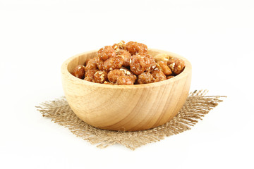 sugared peanut with white sesame