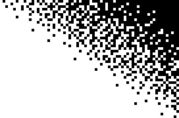 Isolated black elements on white background