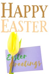 Composite image of easter greeting