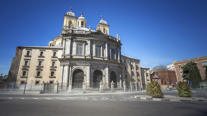 Fototapeta na wymiar Basilica of St. Francisco el Grande. Madrid. Spain. Long exposure photo. Five minutes in length.