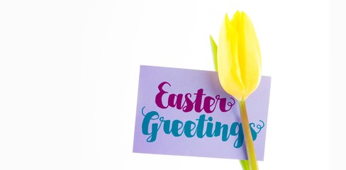 Composite image of easter greeting