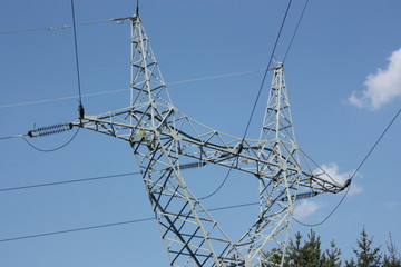 mast and overhead lines