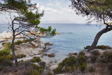 Kavourotripes beach, Sithonia, Halkidiki,