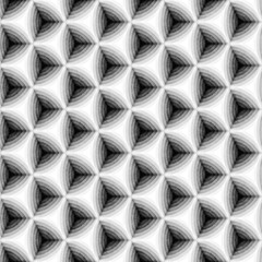Seamless Monochrome Pattern. Grungy Geometric Shapes Tiling.