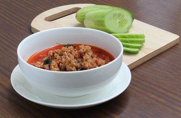 Chilli paste Thai food, very delicious.