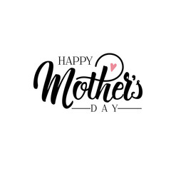 Fototapeta premium lettering and calligraphy modern - Mother's day. Sticker, stamp, logo - hand made