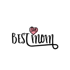 lettering and calligraphy modern - Mother's day. Sticker, stamp, logo - hand made