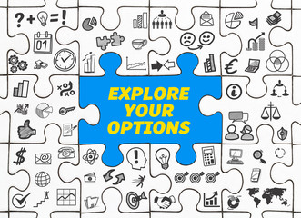 Explore your Options / Puzzle mit Symbole