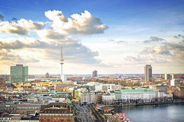 Hamburg cityscape, Germany