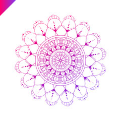 Mandala. Vintage decorative elements. Hand drawn background. Islam, Arabic, Indian, ottoman motifs.