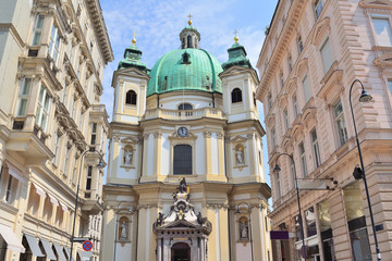 Fototapeta na wymiar Vienna, Austria. Church of St. Peter