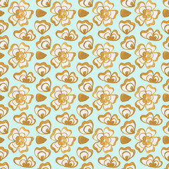 Watercolor seamless pattern in Indonesian fabric style