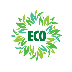 Fototapeta premium logo vector eco