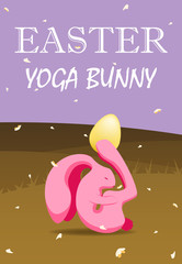 Easter yoga bunny.