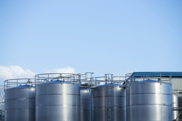 Silver storage tanks