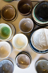 The antique tea cups