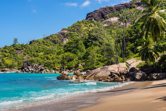 Anse Mayor is a wonderful hard-to-reach beach on the North-West side of Mahe Island, Seychelles.