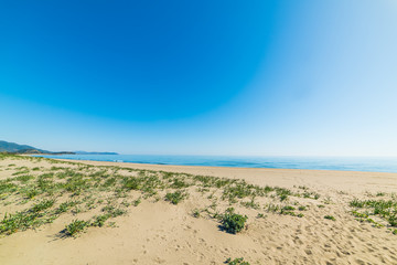 Clear sky over Feraxi beach