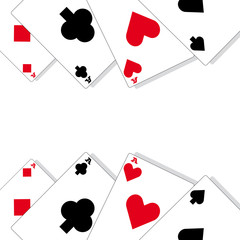 Ace on white background