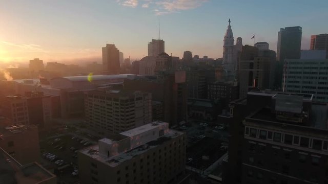 Aerial Pennsylvania Philadelphia September 2016 4K
