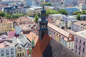 Historic centre of Ceske Budejovice, Budweis, Budvar, South Bohemia, Czech Republic, Europe