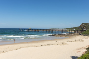 Beautiful day on cave beach near Sydney, Australia