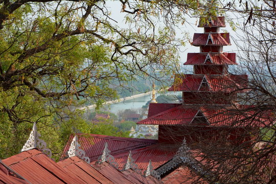 City view of Mandalay, Myanmar