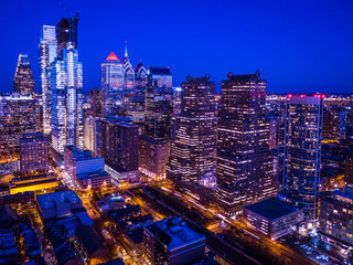 Obraz premium Aerial Philly Skyline