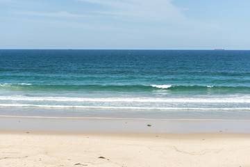Beautiful day on cave beach near Sydney, Australia