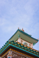 Fototapeta premium Part of Chua Ba pagoda, Chau Doc.