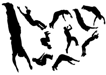 Young man in a jump on white bakground