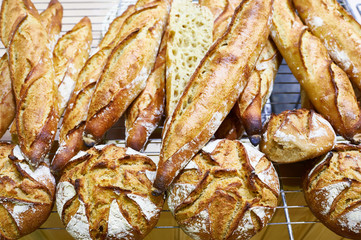 Fresh baguette bread