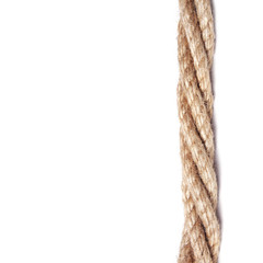 White background with twisted rope