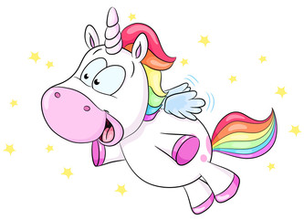 Niedliches Einhorn Vektor Illustration