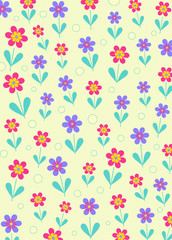Flowers pattern background