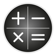 Obraz premium vector image button with the calculator