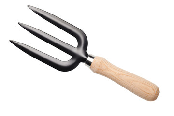 Garden Fork Isolated on White Background