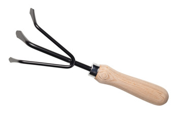 Garden Rake Isolated on White Background