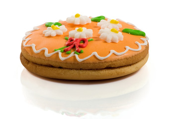 Isolated image of tasty cookies close-up