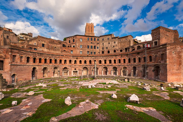 Obraz na płótnie Canvas Trajan Forum in Rome, Italy