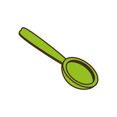 spoon cutlery kitchen cooking image vector illustration eps 10