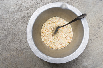 Salt, peanut, sesame mixed