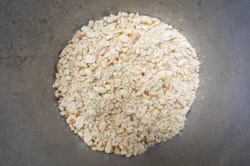 Sesame, peanut, salt mixed