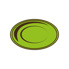 dish plate tool kitchen image vector illustration eps 10