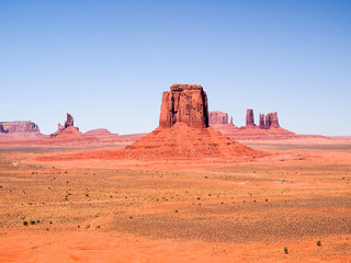 Fototapeta na wymiar Iconic western landscape with Butte at Monument Valley, Arizona USA