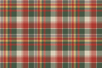 Pixel fabric texture classic plaid seamless pattern