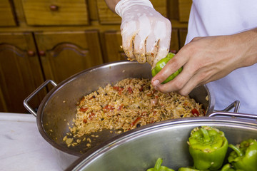 Gefüllte türkische Paprika