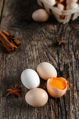 Eggs, cinnamon, buckwheat